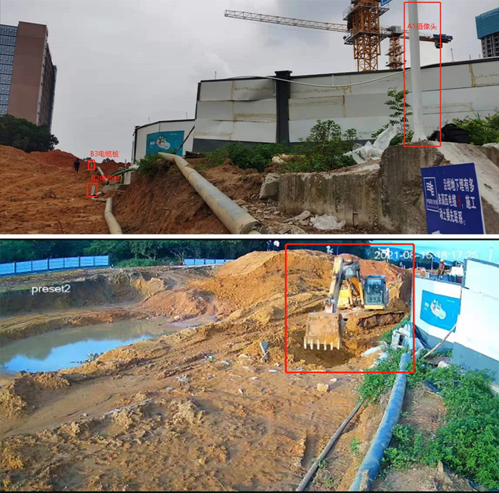非法破坏现场施工图